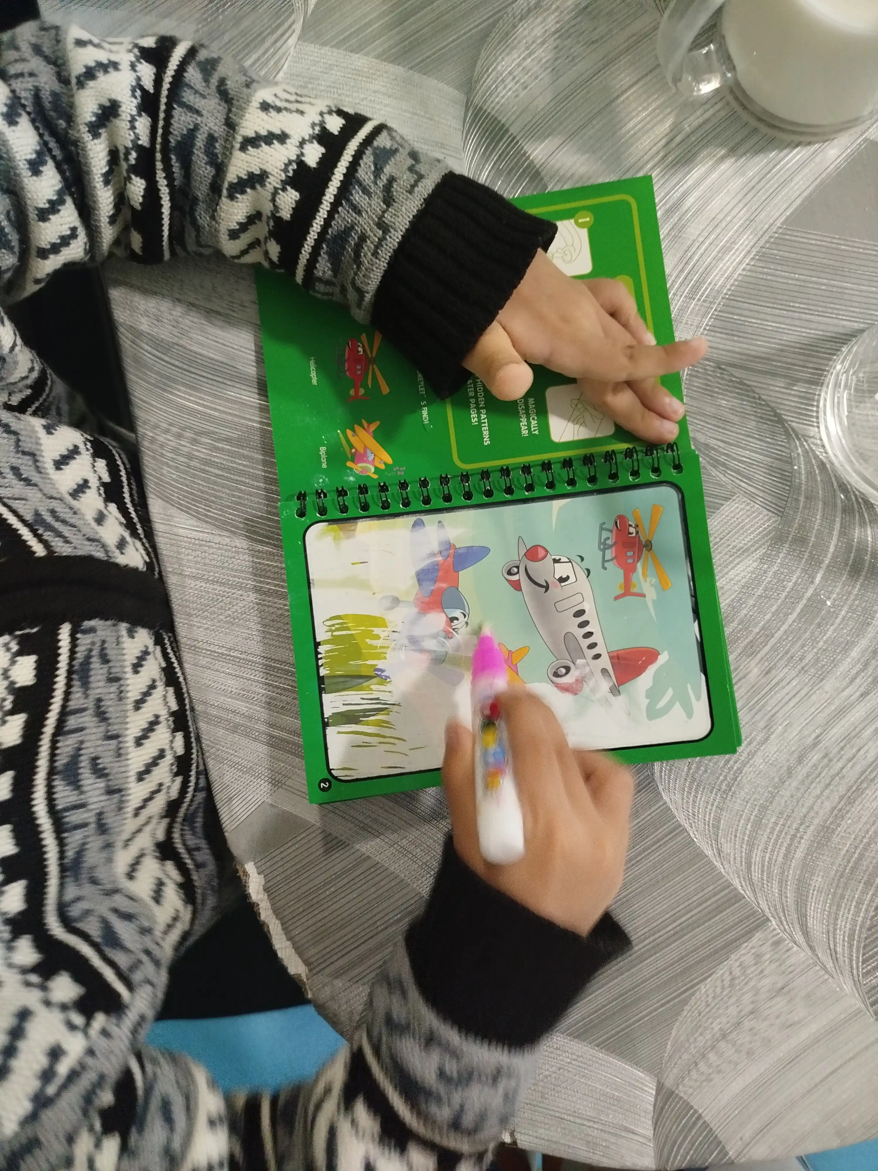 Magic Water Book qayta ishlatiladigan bolalar suv bo'yash   kitobi suvli raskraska