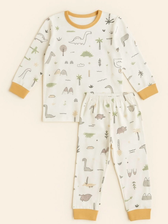 Pijama Qalin nachosli qizlar pijamasi, 4-6-8 yosh, kuz-qish uchun