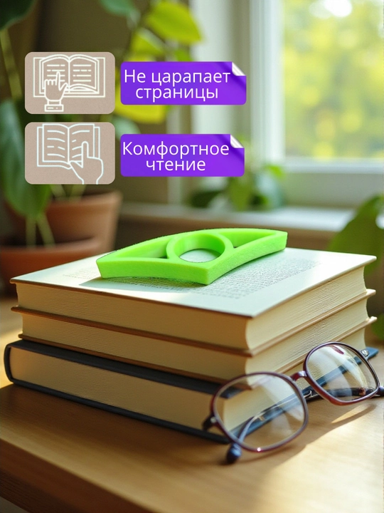 Пластиковый держатель для страниц — удобный фиксатор книг и документов