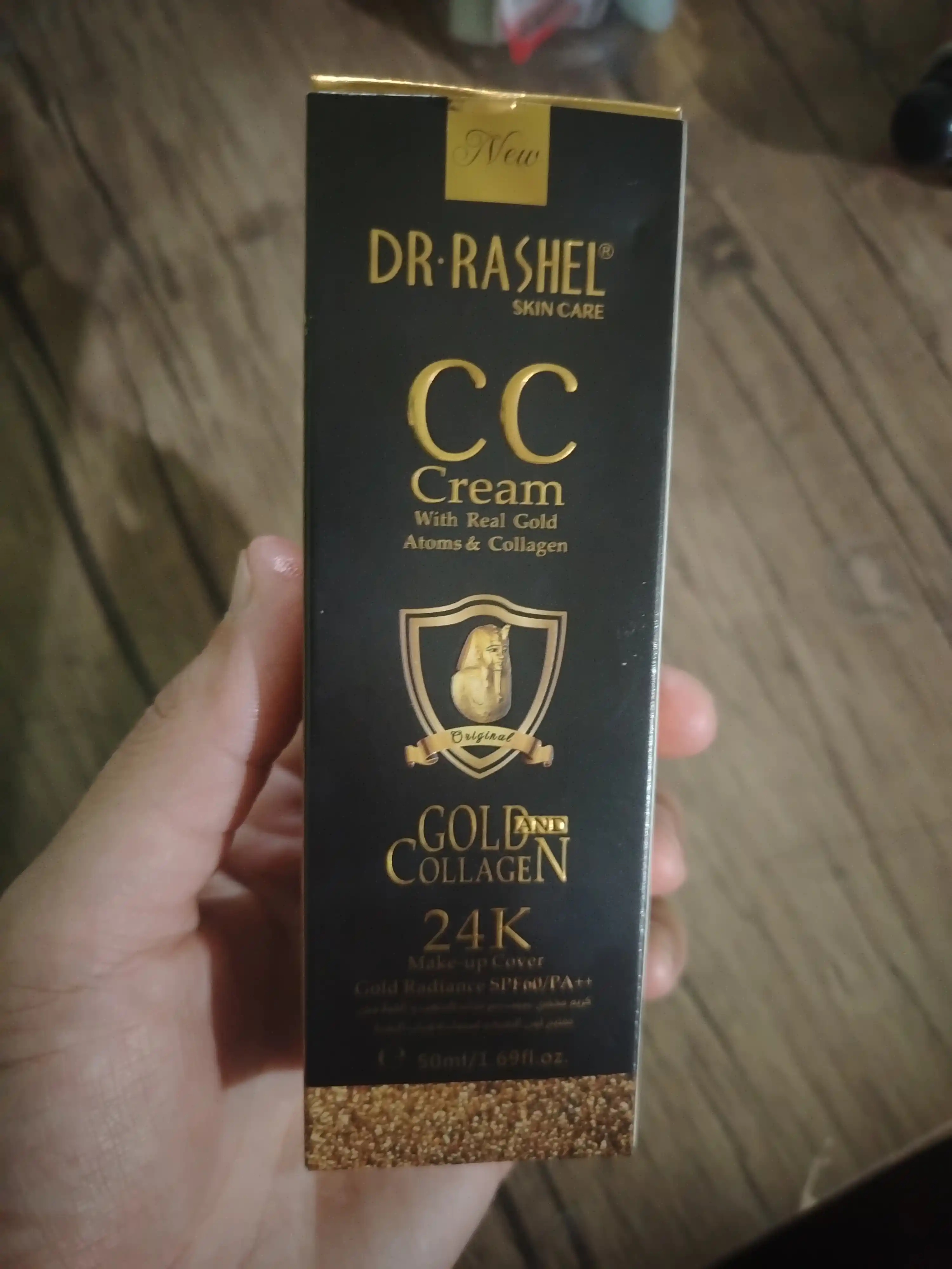 CC tonal kremi makiyaj uchun 24K gold collagen SPF60+, 50 ml