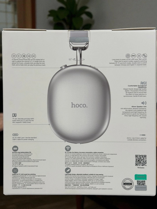 Simsiz quloqchinlar Hoco W35, to'liq o'lcham