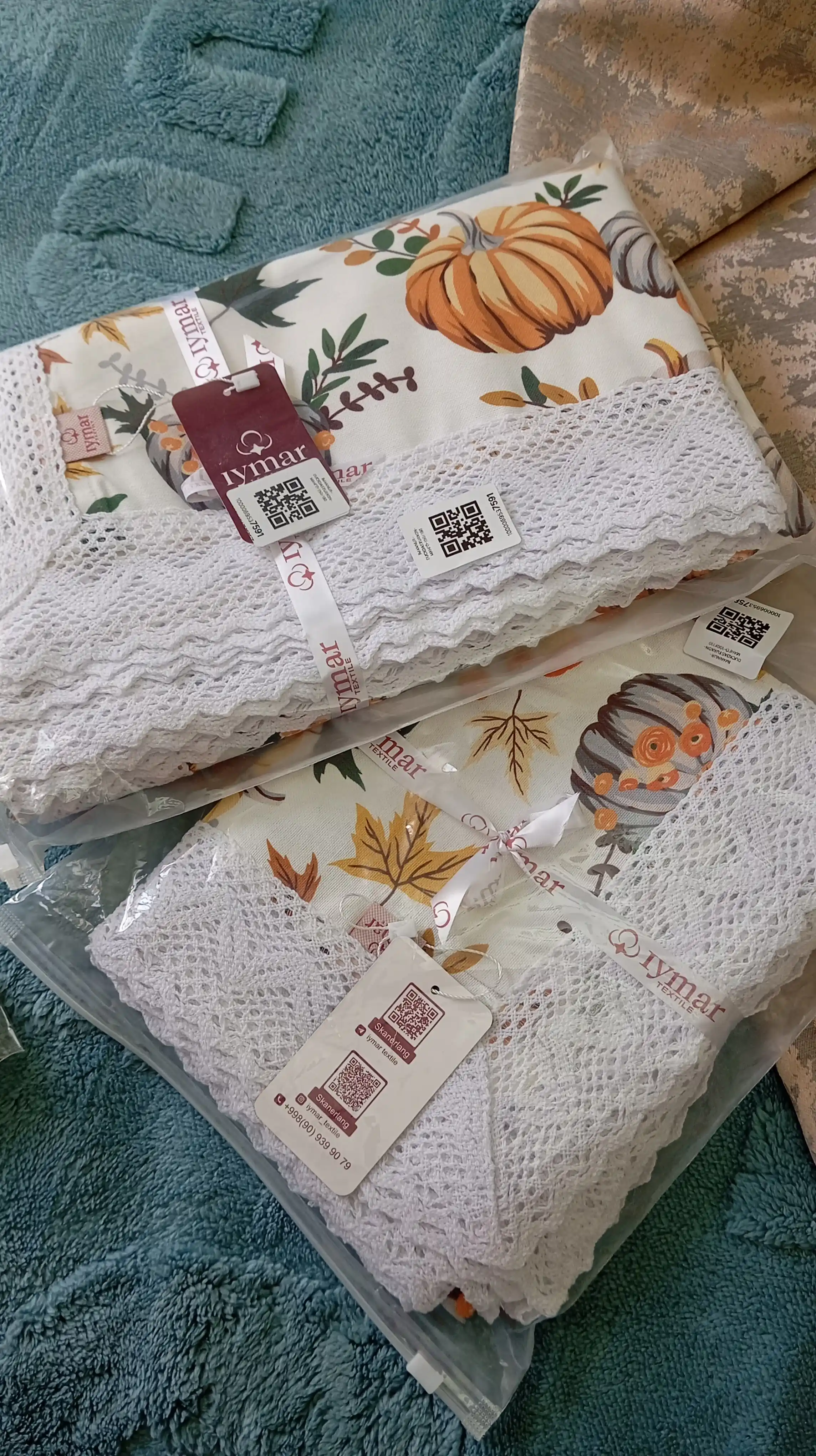 Oshxona uchun suv o‘tkazmaydigan dasturxon, Ramazon dasturxoni, material: Dak