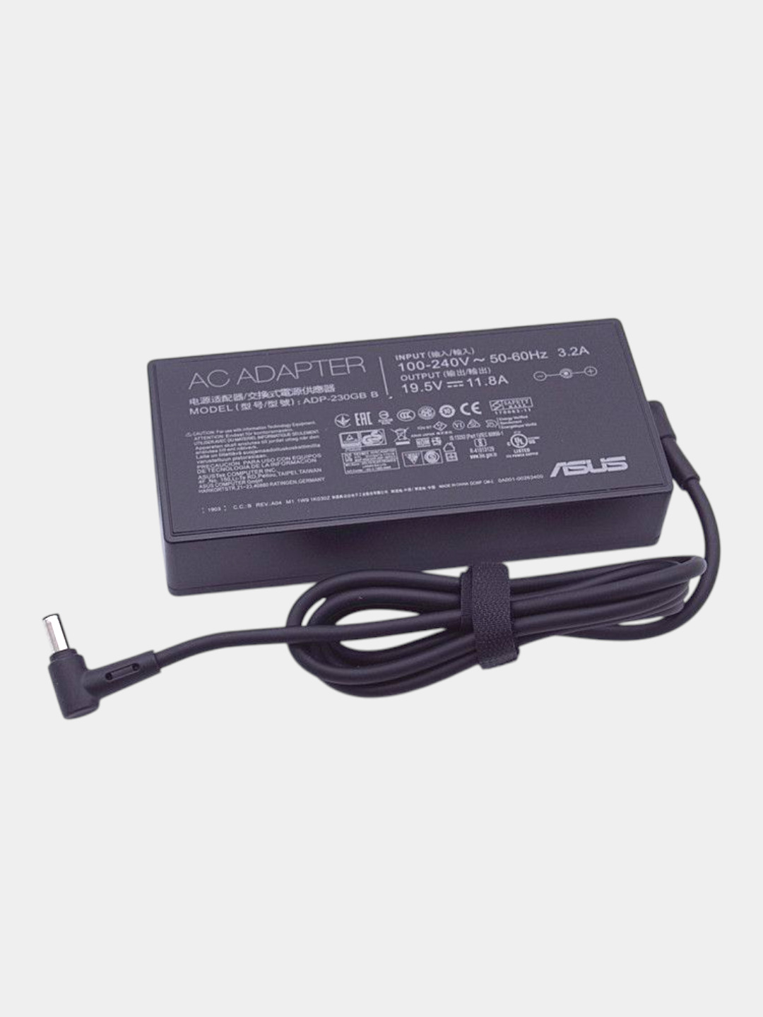 Блок питания для ноутбуков Asus 19.5V11A 230W толстый штекер 6x3.7 с иголкой внутри Slim