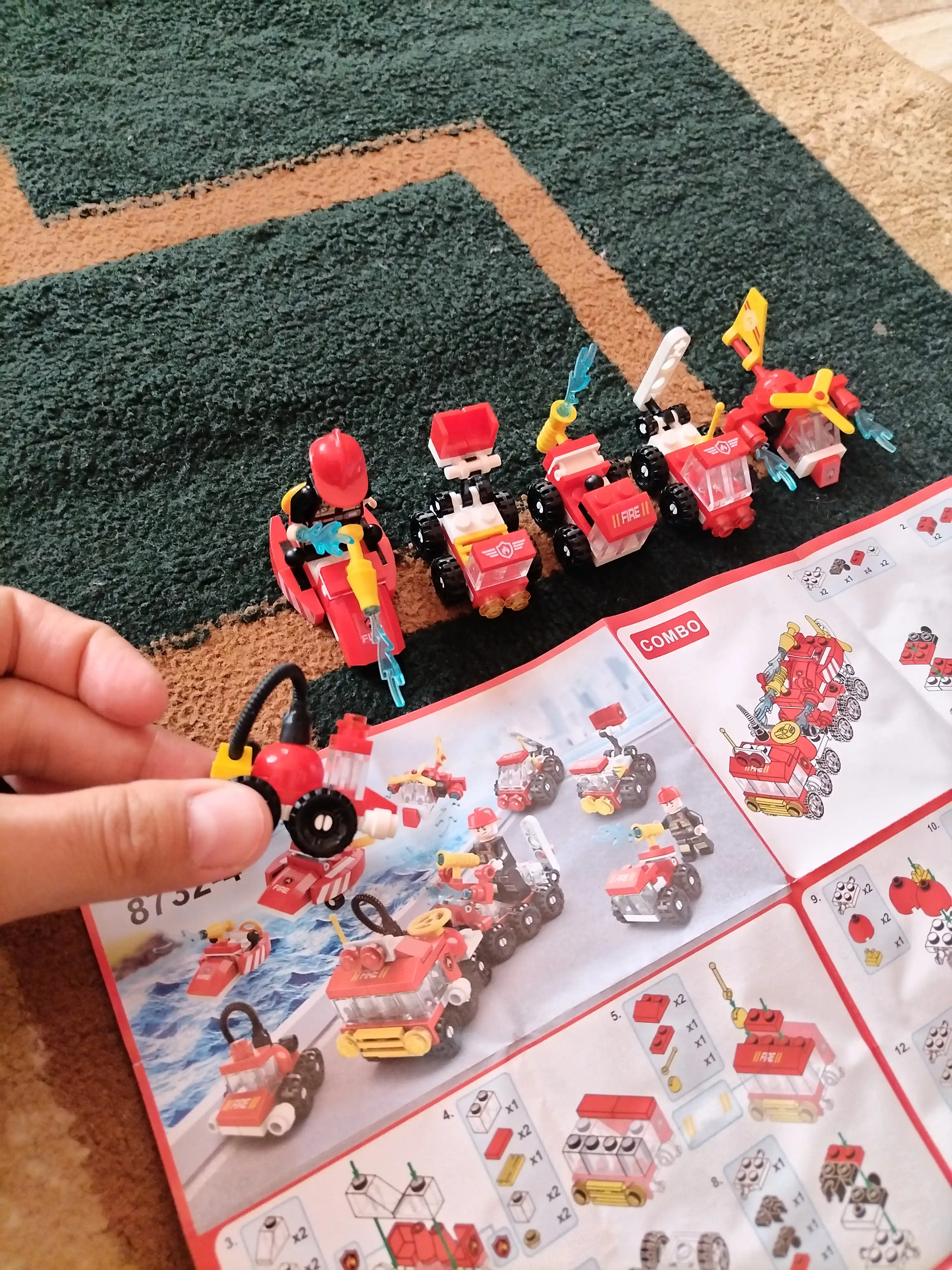 Конструктор 6 в 1, Спасательная техника, совместим с Lego