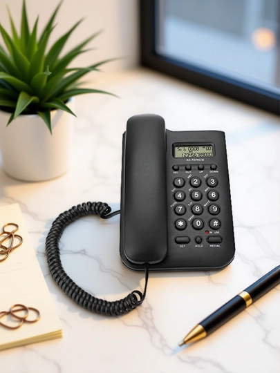 Домашний телефон, проводной, для дома и офиса — CHEAPUZ-TELEFON-ГОЛУБ