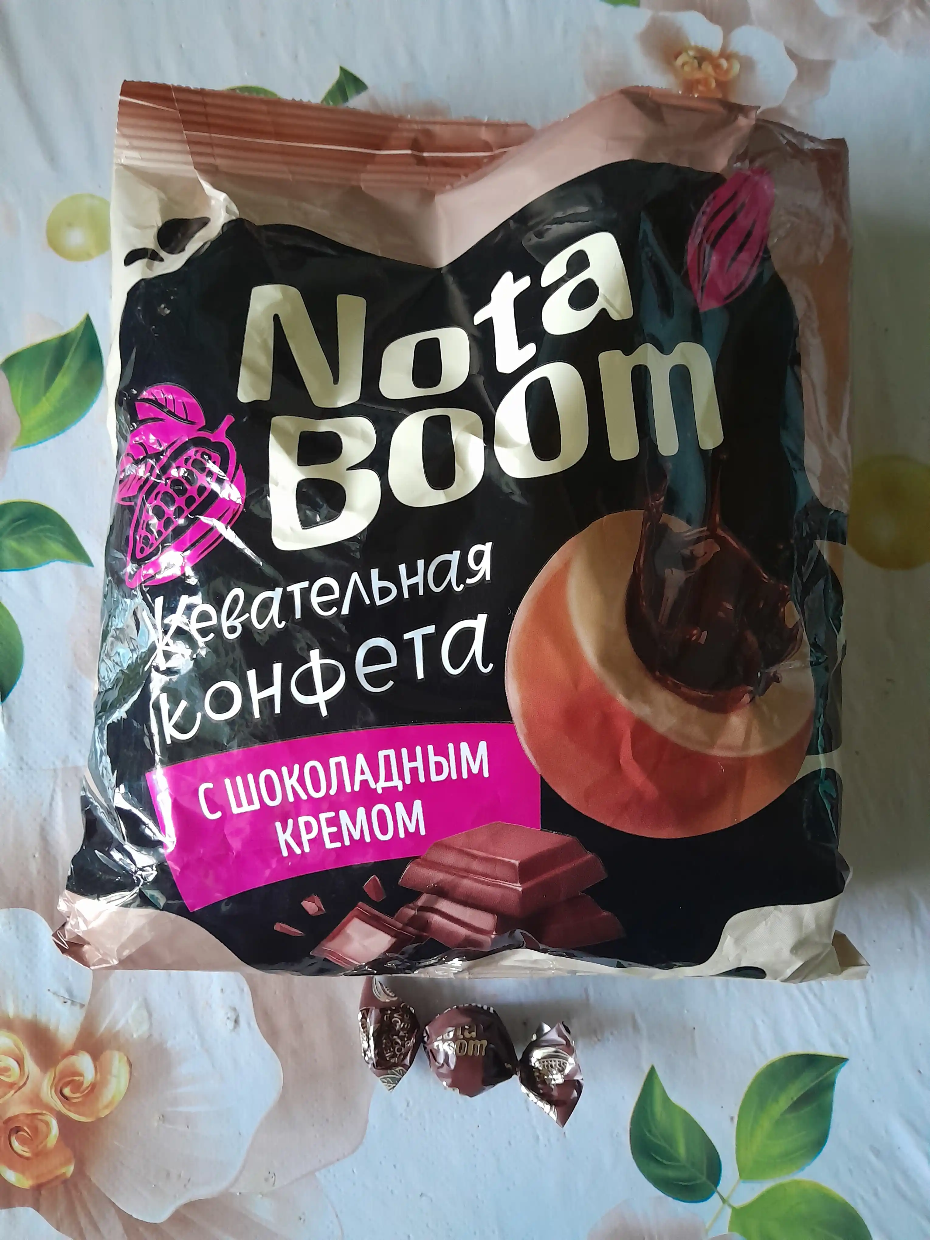 Saqichli konfeta Nota Boom shokoladli krem bilan, 500 g