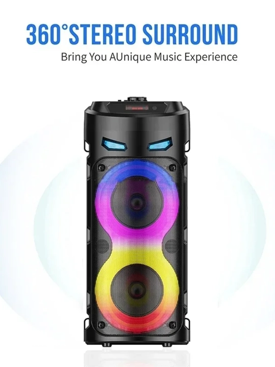 ZQS-4239S Karaoke BoomBox — мощный звук, яркий свет, атмосфера праздника - 