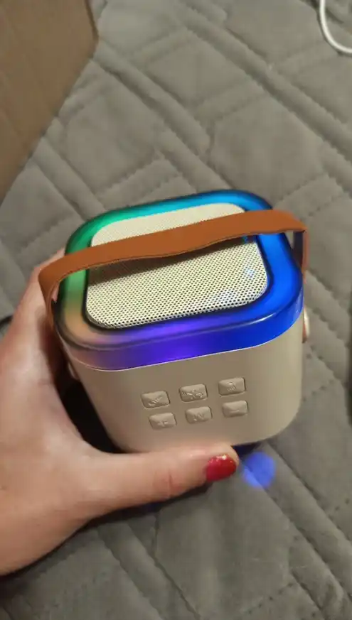 Mikrofonli simsiz Bluetooth karaoke karnaychasi