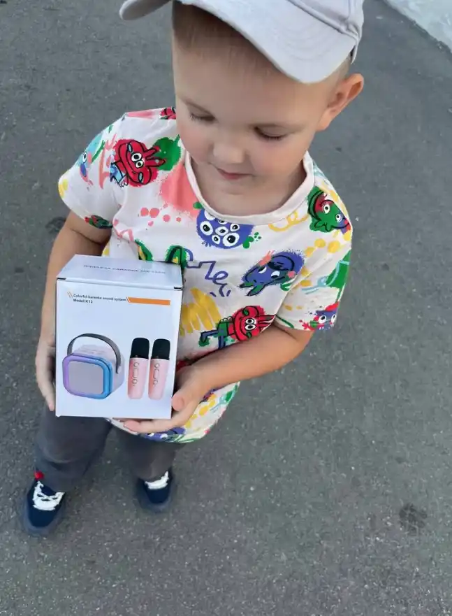 Mikrofonli simsiz Bluetooth karaoke karnaychasi