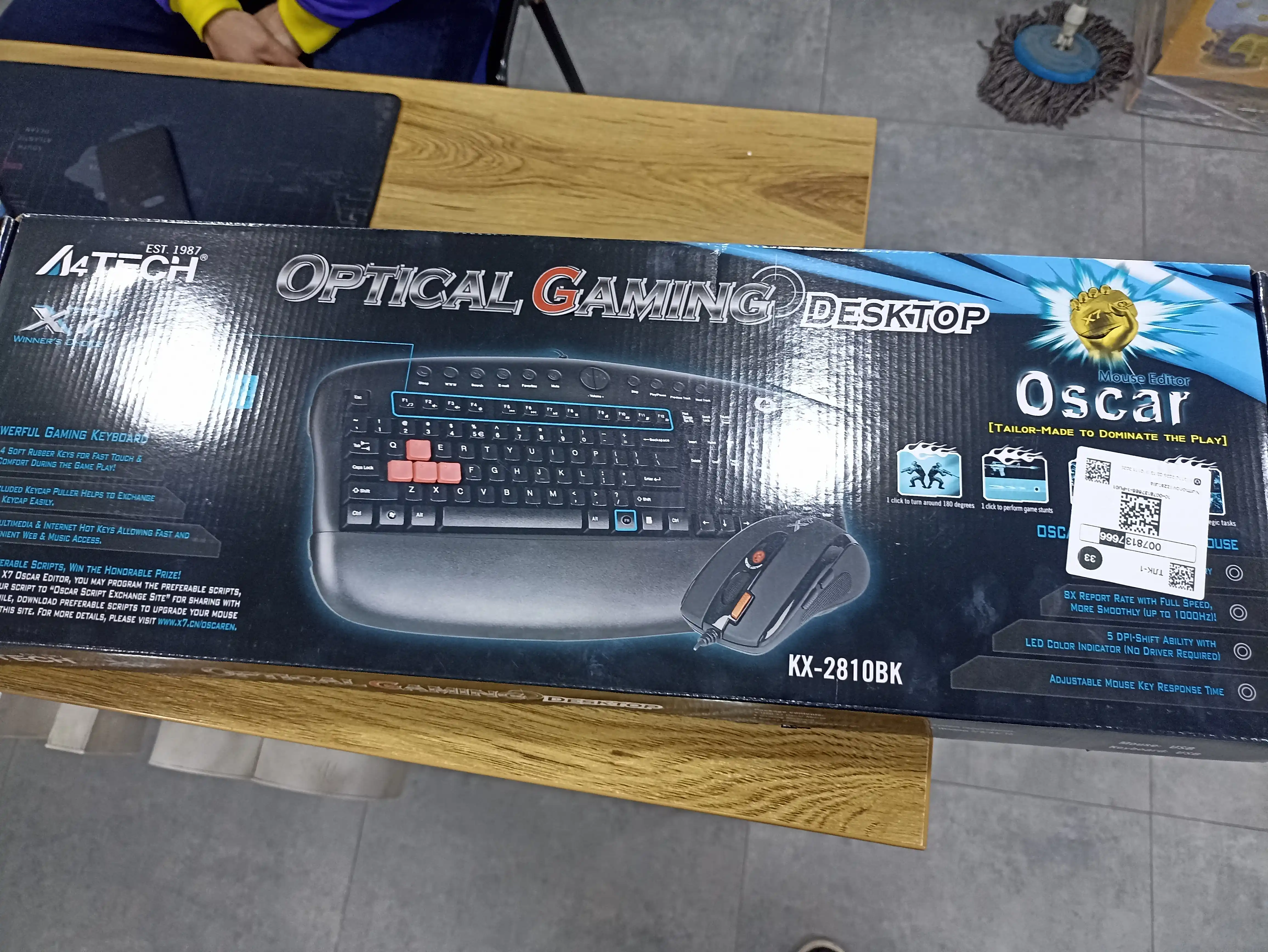 Игровой набор мышка и клавиатура A4tech X7, KX-2810BK