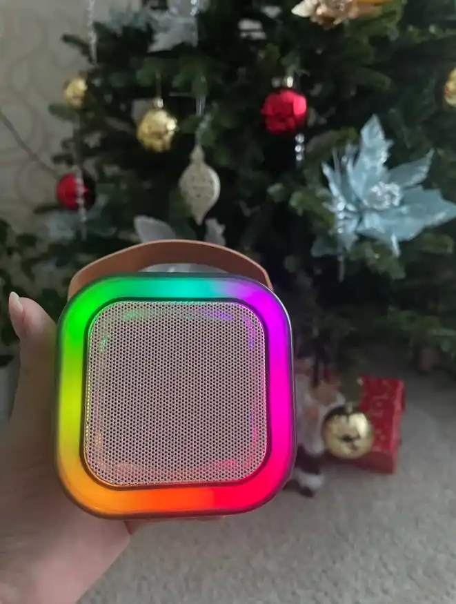 Mikrofonli simsiz Bluetooth karaoke karnaychasi