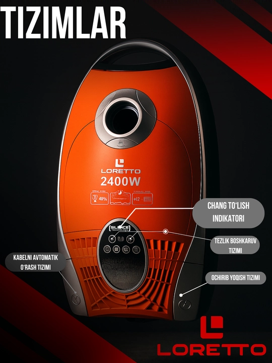 Пылесос LORETTO LVC-2405