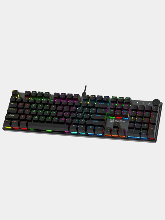 Meetion MK009 Pro — RGB orqa yoritgichli tezkor almashtirish mexanik klaviaturasi