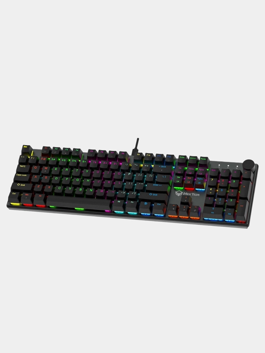 Meetion MK009 Pro — RGB orqa yoritgichli tezkor almashtirish mexanik klaviaturasi