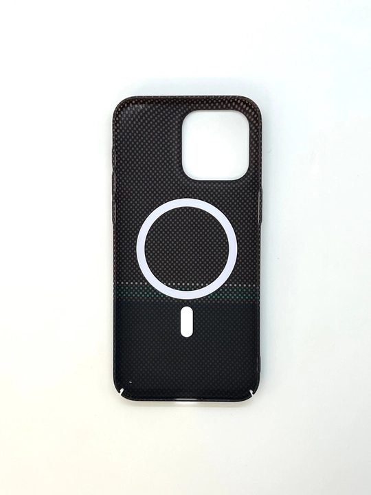Чехол для iPhone карбоновый, MagSafe, 14, 15, 16, 17, Pro Max, жёсткий