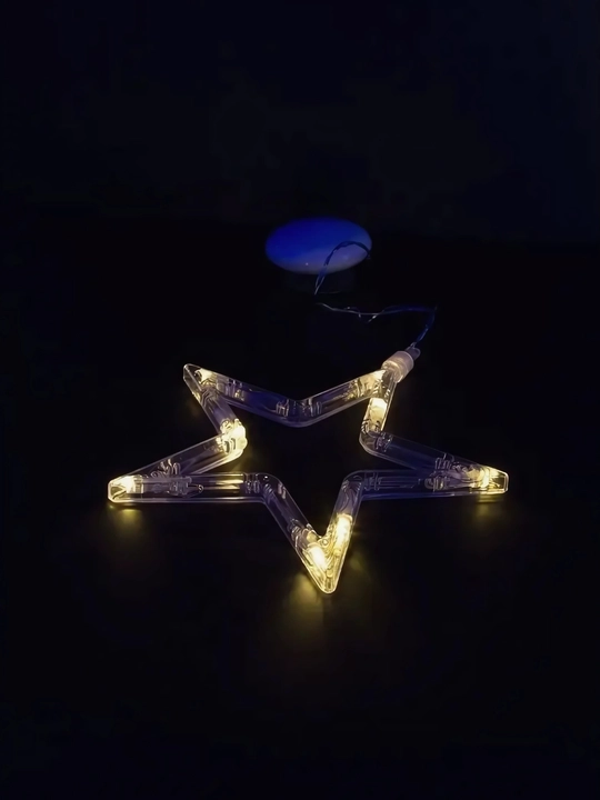 Светодиодная фигурка, с присоской, тёплый свет, 8 LED, батарейки