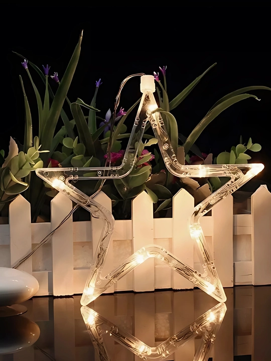 Светодиодная фигурка, с присоской, тёплый свет, 8 LED, батарейки
