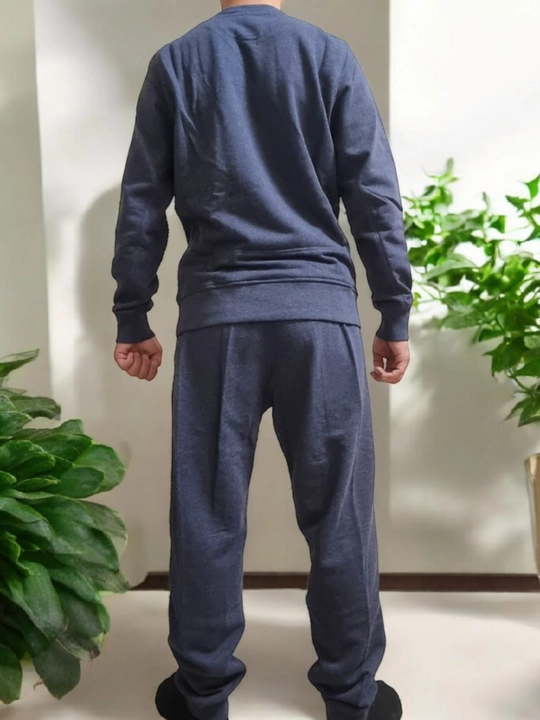 Pijama Erkaklar junli uy kostyumi, ikki qismli, 3 ipli