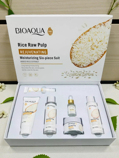 Bioaqua 6 в 1 уход за лицом с экстрактом риса  - 