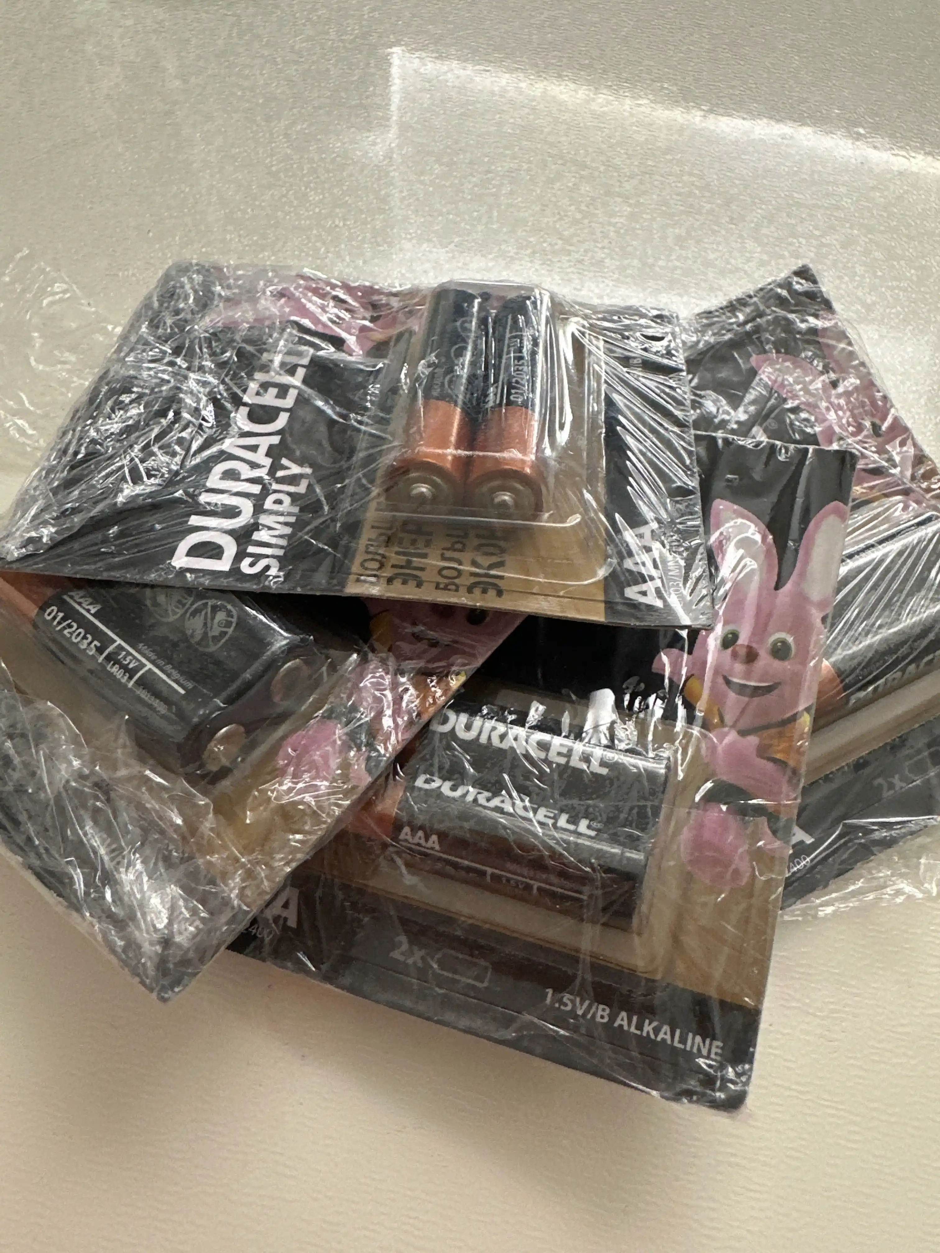 Батарейки Duracell  AAA, мизинчиковые, 2 в 1