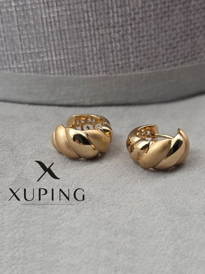 Кольцевые серьги для девочек и женщин, Xuping — 1001PRT-XUPINGK3-КАРМЛН