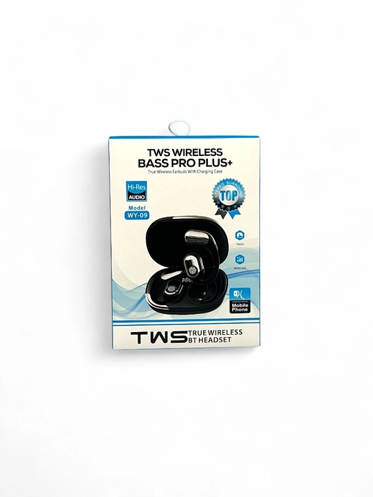 TWS BASS PRO PLUS+ WY-09 — беспроводные наушники, полный звук и мощный бас