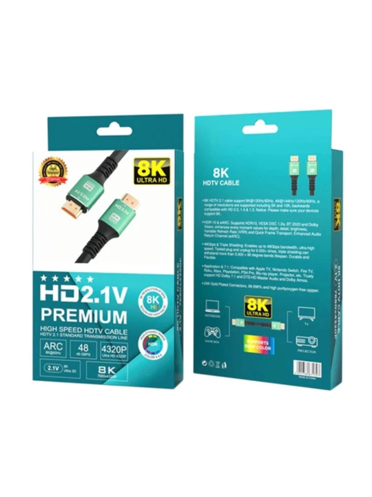 HDMI 2.1  kabel 8K 1.5 m, 3 m, 5 m, 10 m, 15 m