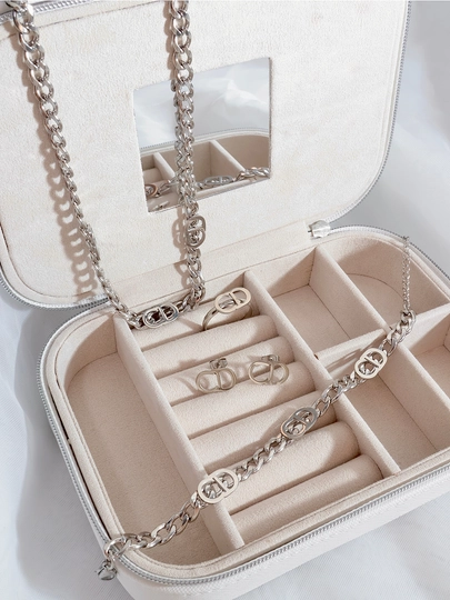Комплект YSL цепочка, кулон, толстый браслет, серьги, кольцо, женская бижутерия — BPREM-BPREM7-СЕРЕБРН-BP1520