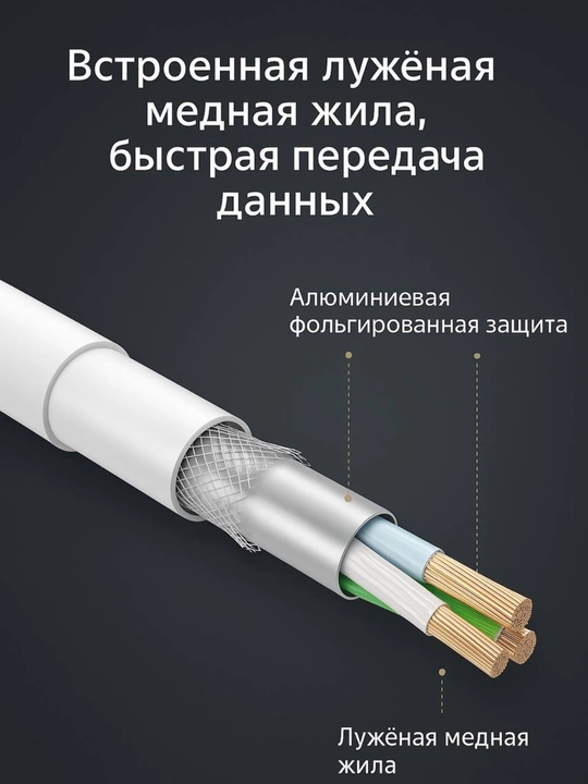 Xiaomi 6Al Type-A to Type-C Tezkor Zaryadlovchi Kabel ORG