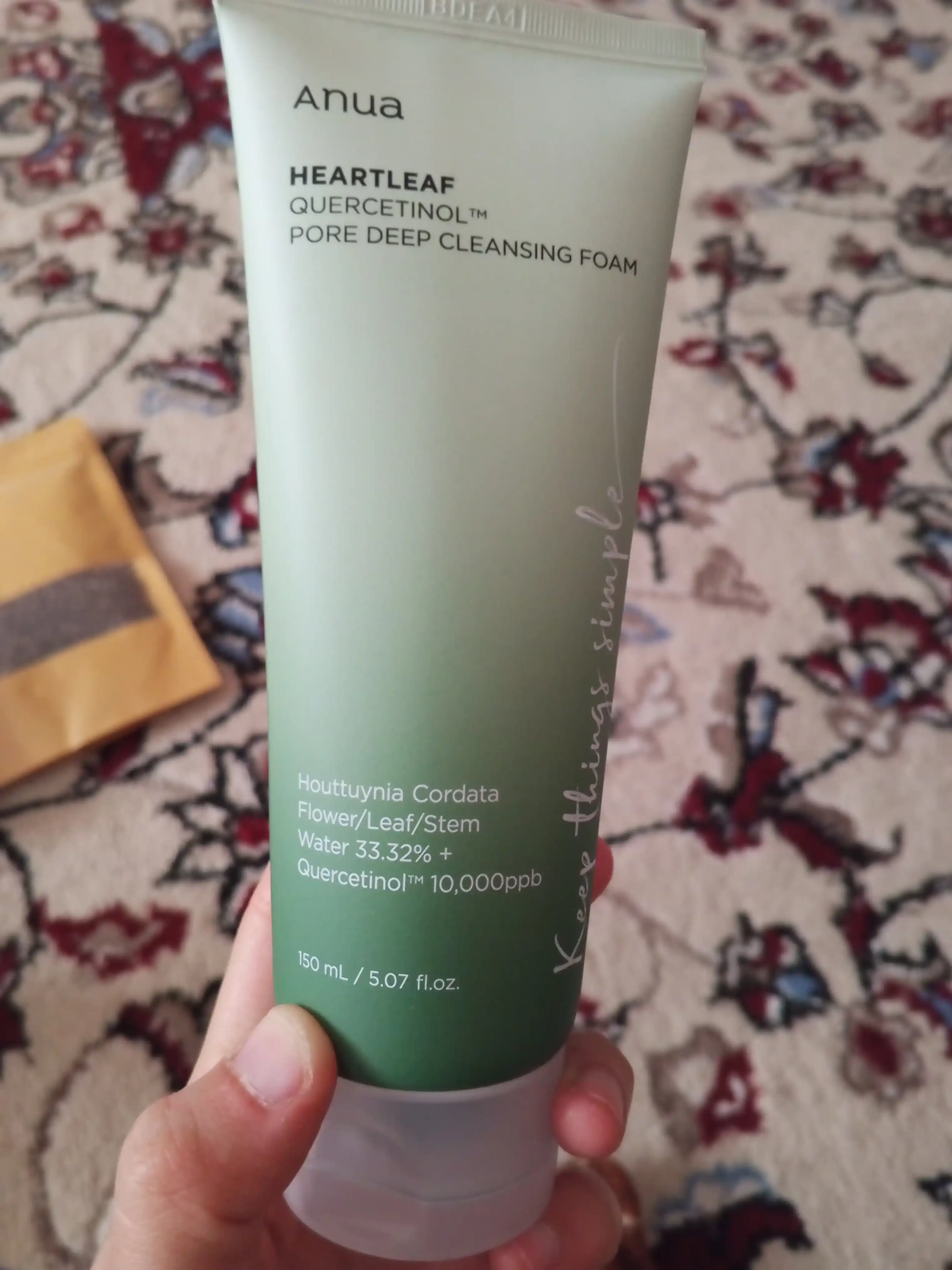 Пенка-скраб с для очищения пор Anua Heartleaf Quercetinol Pore Deep Cleansing Foam 150 мл