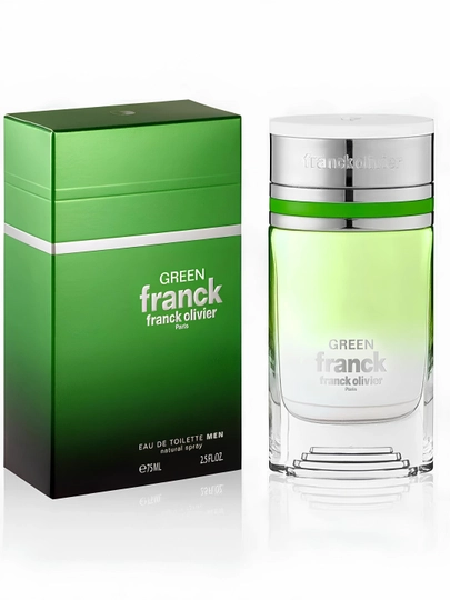 Franck Olivier Franck Green EDT, туалетная вода мужская, древесный 75 мл Франция — ARABAR-FRANCKOLIVIERFRANCKGREEN