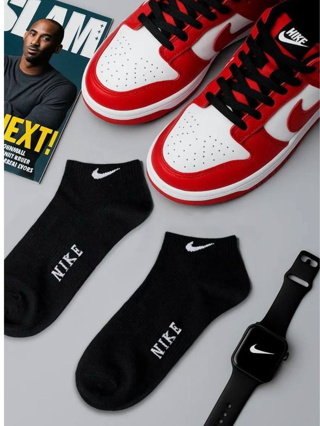 Nike erkaklar sport paypoqlari - kundalik qulaylik, 10 dona
