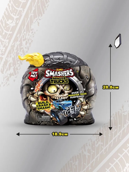 ZURU SMASHERS Monster Truck, 3+ o‘g‘il bolalar uchun o‘yinchoqlar