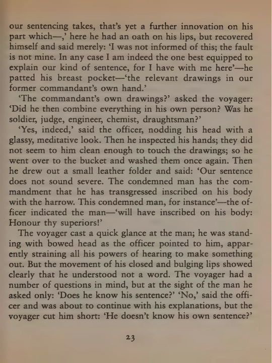 The Judgement and In the Penal Colony, Franz Kafka