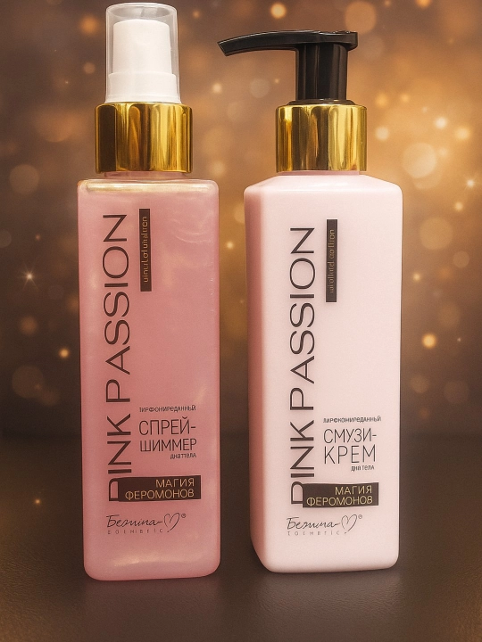 Pink Passion Romantik nabor – tana uchun losyon va sprey