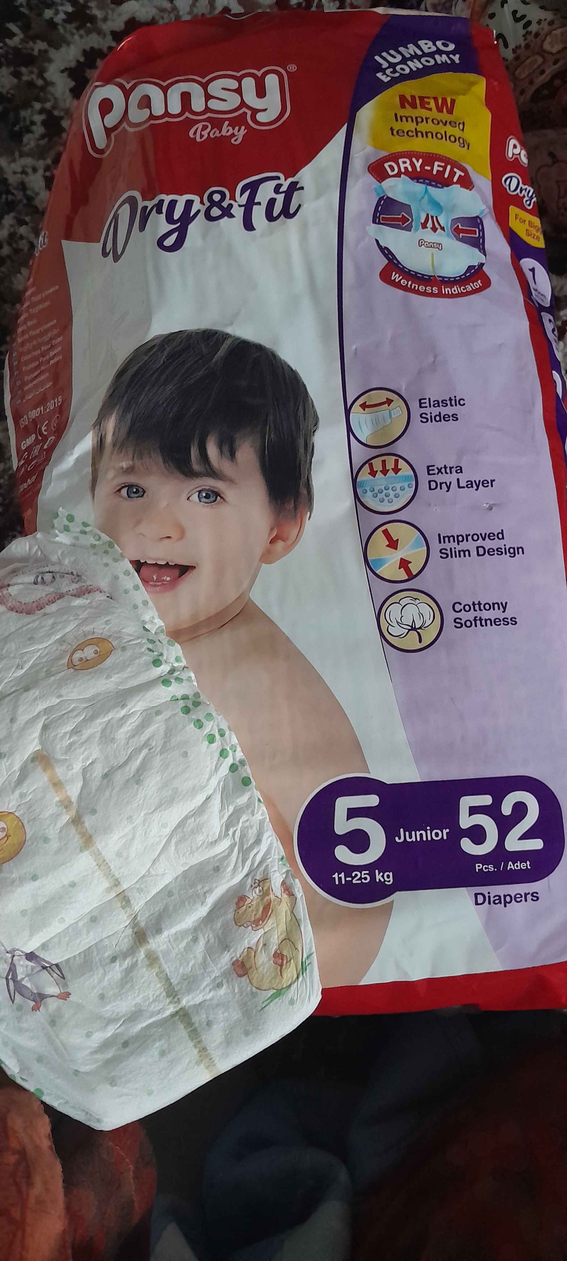 Tagliklar Pansy Jumbo Junior, №5, 11-25 kg, 52 dona