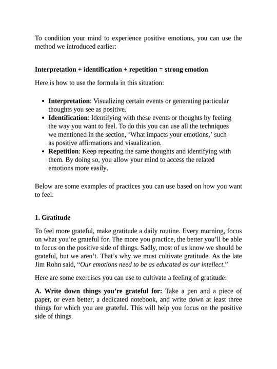 Master Your Emotions