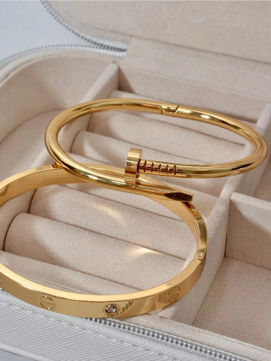 Набор браслетов "Гвоздь" Cartier, украшения на руку, женский комплект, бижутерия