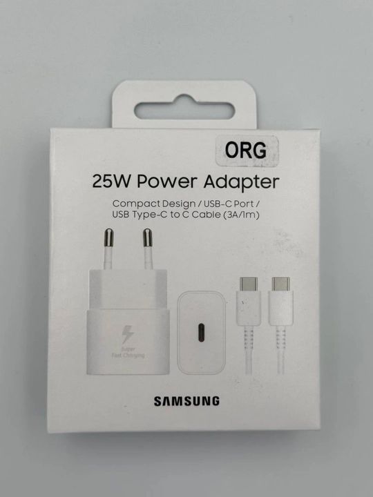 Samsung 25 Vt tezkor quvvatlash adapteri, Type-C kabeli