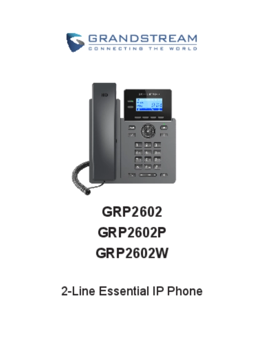 Grandstream GRP2601P IP Phone