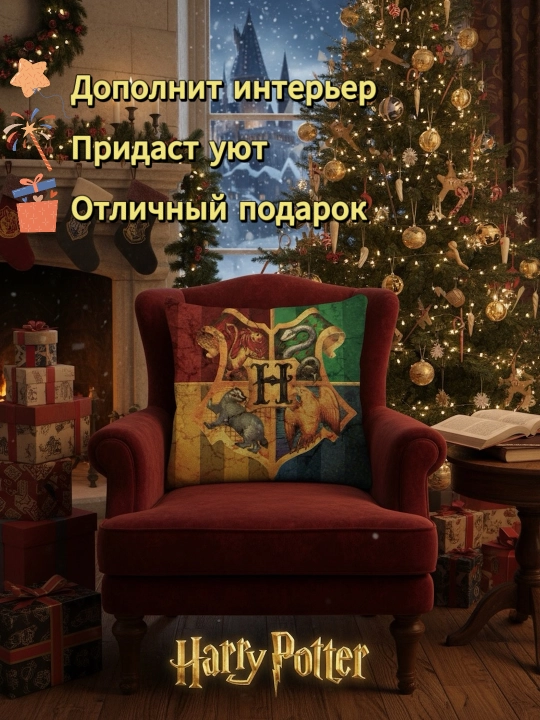 Garri Potter, Minecraft, Roblox dekorativ yostig‘i, 45 ga 45 sm