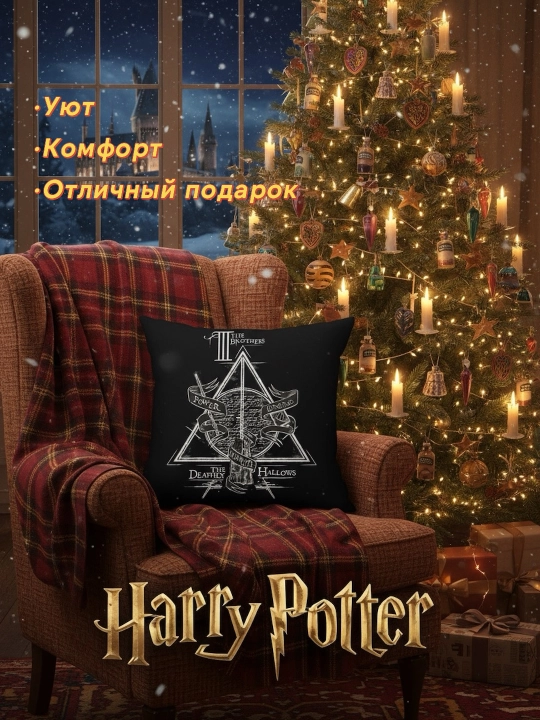 Garri Potter, Minecraft, Roblox dekorativ yostig‘i, 45 ga 45 sm