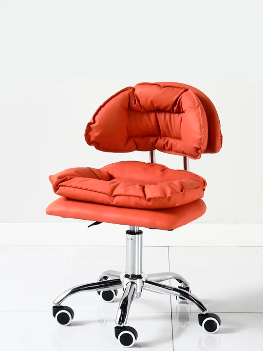 Ergonomik stul, uy va salon uchun sozlanishi, balandligi va aylanishi mumkin bo‘lgan ofis stuli