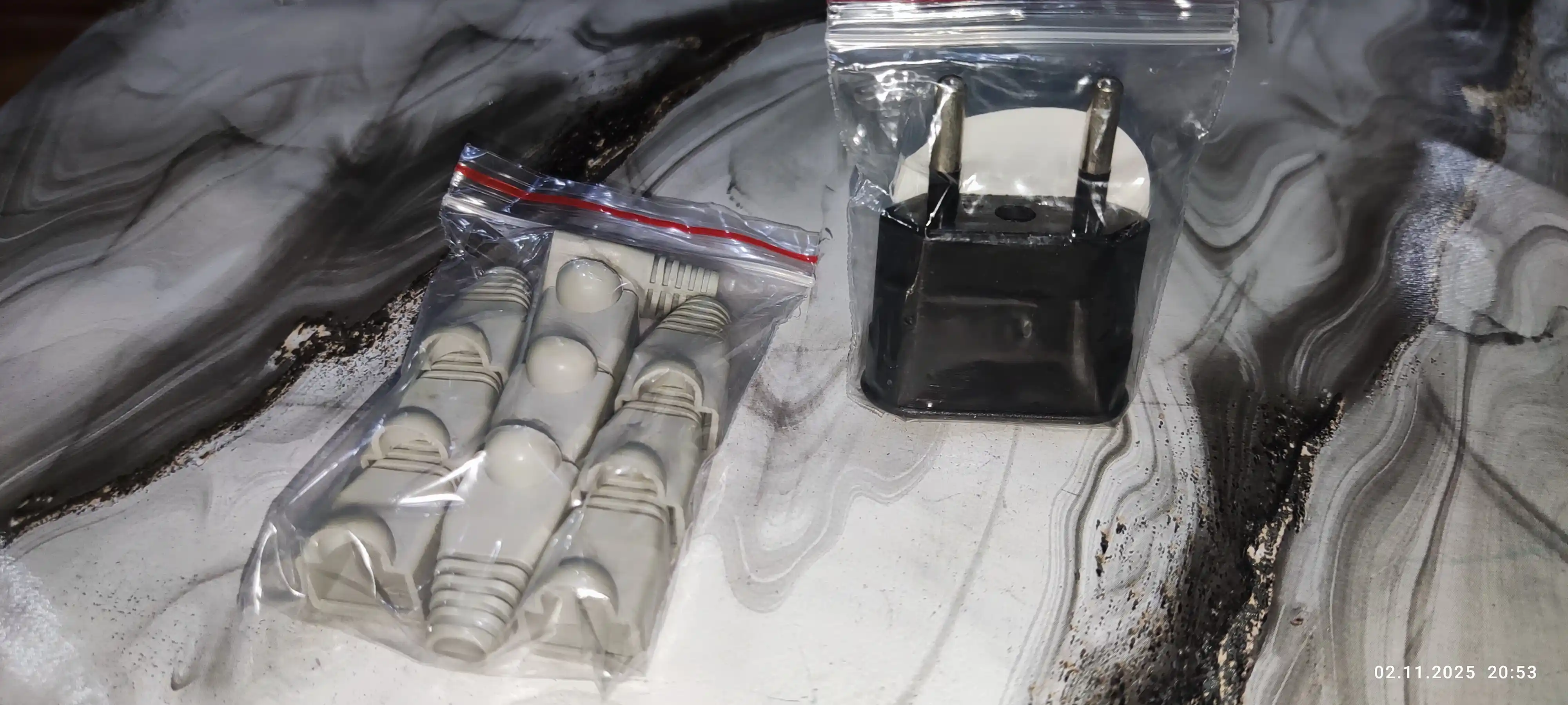 Изолирующий колпачок для коннектора RJ-45, серый, 10 шт rg 45