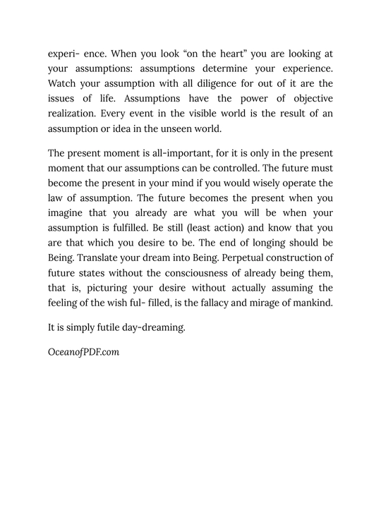 The Power of Awareness, Neville Goddard