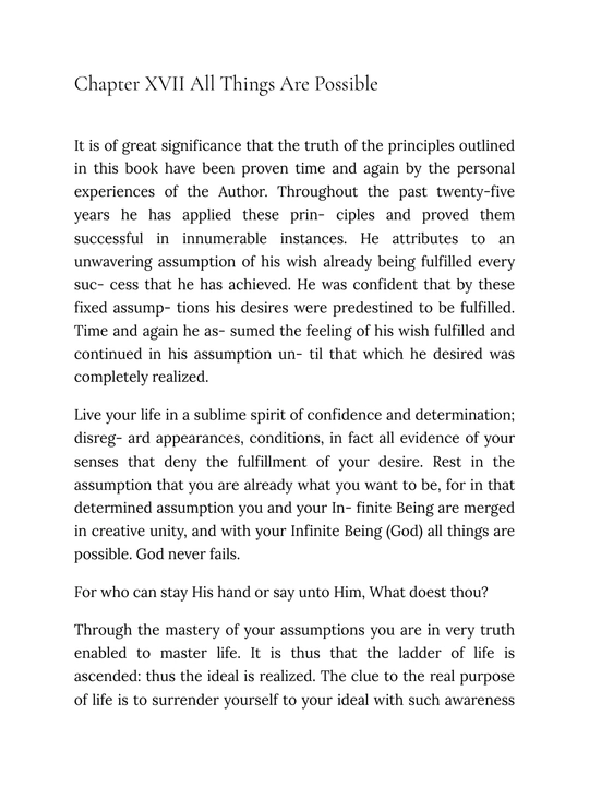 The Power of Awareness, Neville Goddard