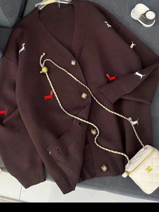 Kardigan, standart, qizlar uchun, ayollar uchun, issiq, qishki, kuzgi - 