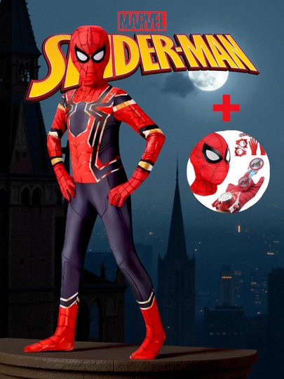 Карнавальный костюм супергероя, для косплея, для детей Spiderman, Человек паук