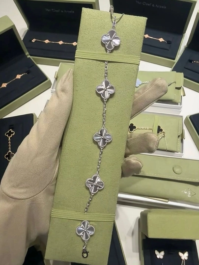 Браслеты для женщин и девушек Van Cleef, не меняет цвет и не темнеет — FSNLADY-2VANCLEEF-CЕРМЕЛ