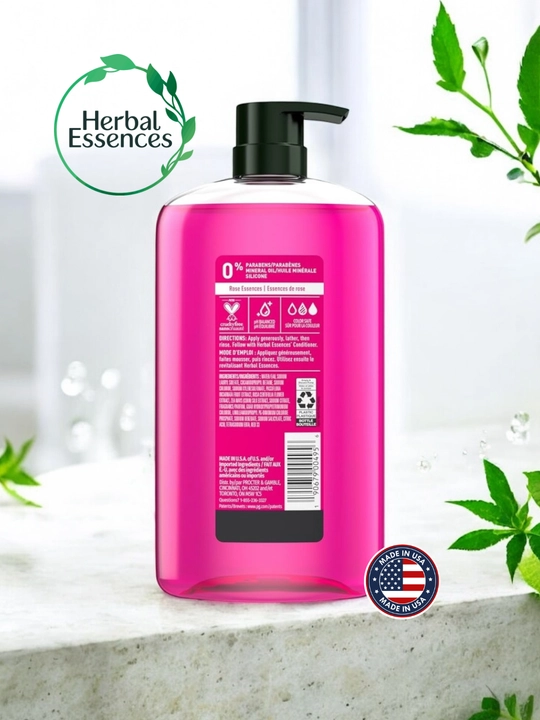 Шампунь Herbal Essences без парабенов, силикона и минеральных масел, 865 мл 